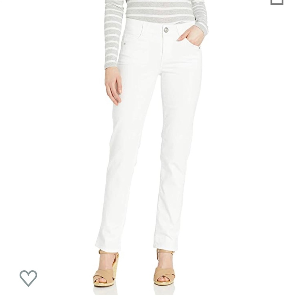 2! Amazing ab reducing white jeans sz 8, 2 pair!